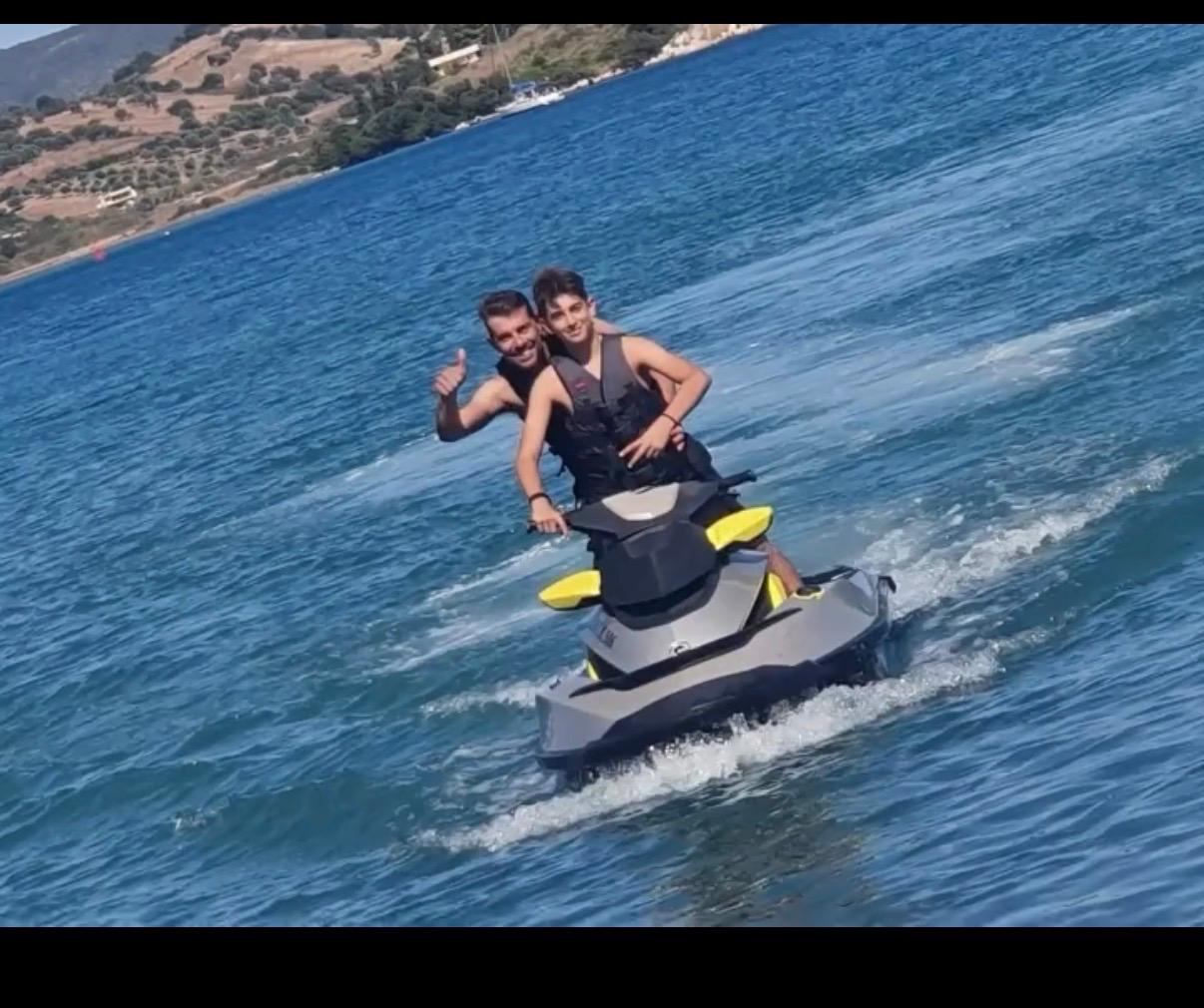 Family time, Thumbs up from dad and son